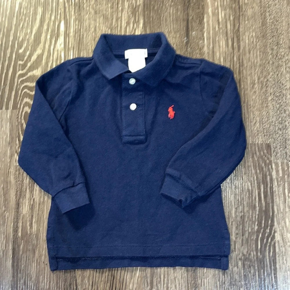 Ralph Lauren Other - Ralph Lauren 12 month navy long sleeve polo shirt